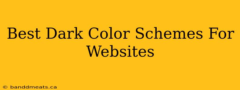 Best Dark Color Schemes For Websites