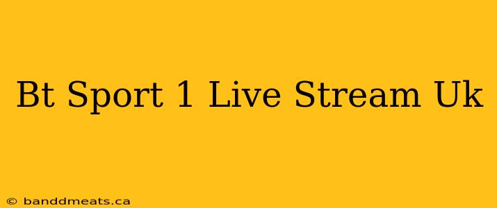 Bt Sport 1 Live Stream Uk