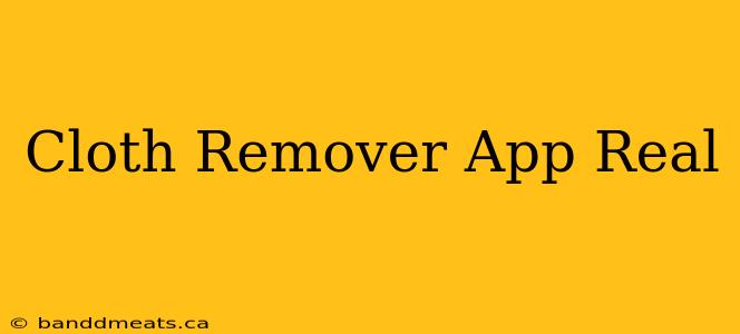 Cloth Remover App Real