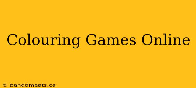 Colouring Games Online