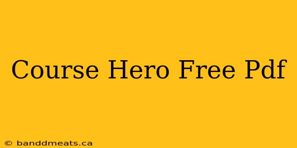 Course Hero Free Pdf