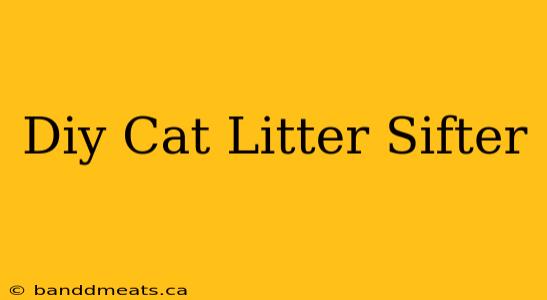 Diy Cat Litter Sifter