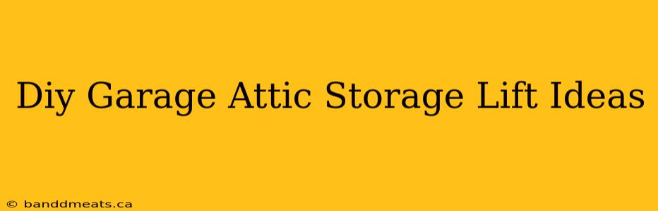 Diy Garage Attic Storage Lift Ideas