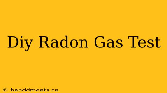 Diy Radon Gas Test