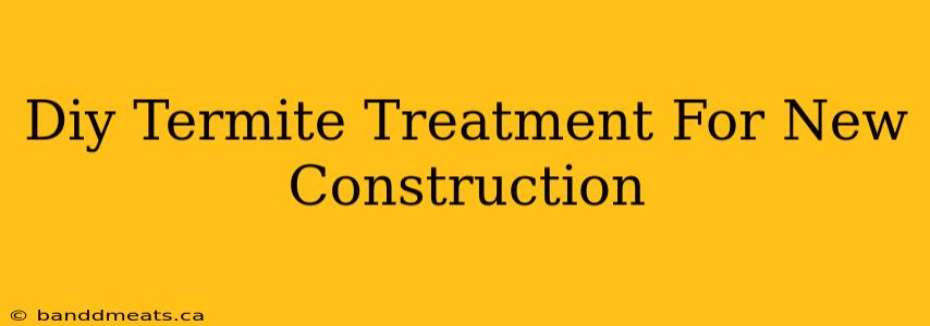 Diy Termite Treatment For New Construction