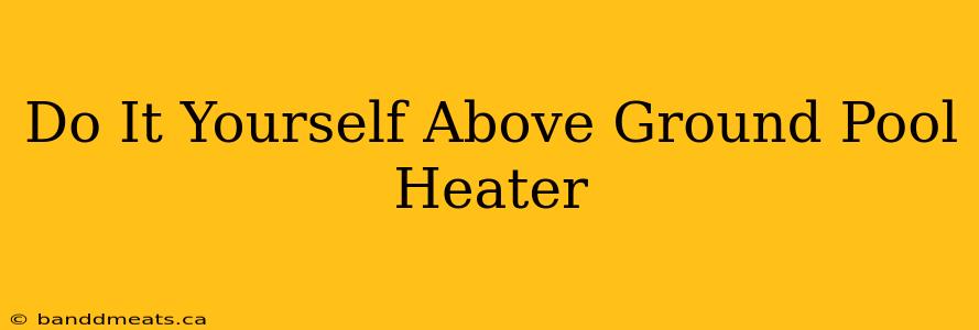 Do It Yourself Above Ground Pool Heater