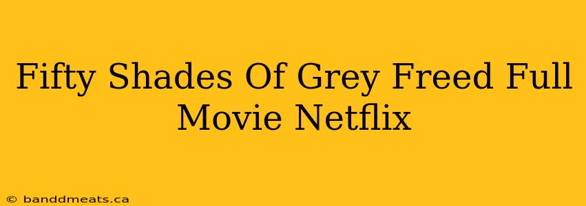 Fifty Shades Of Grey Freed Full Movie Netflix