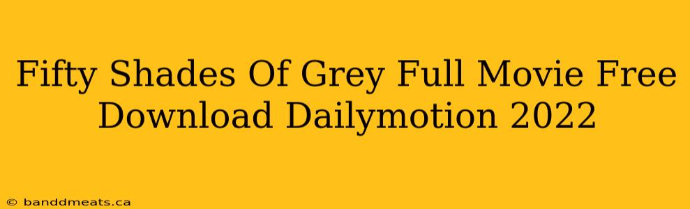 Fifty Shades Of Grey Full Movie Free Download Dailymotion 2022