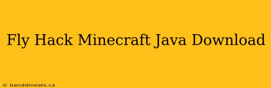 Fly Hack Minecraft Java Download