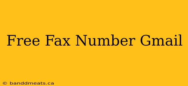 Free Fax Number Gmail