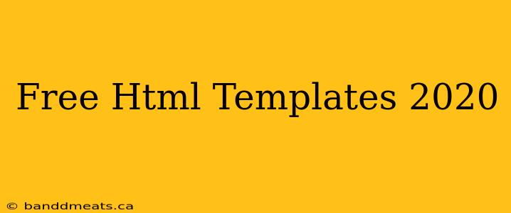 Free Html Templates 2020