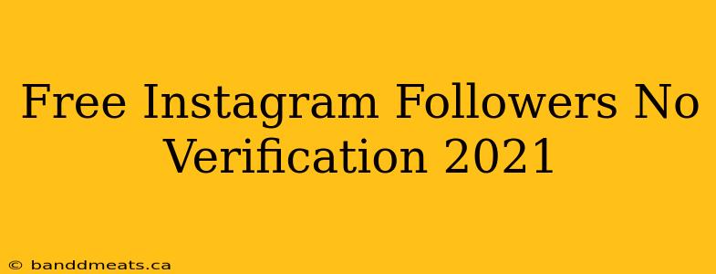 Free Instagram Followers No Verification 2021