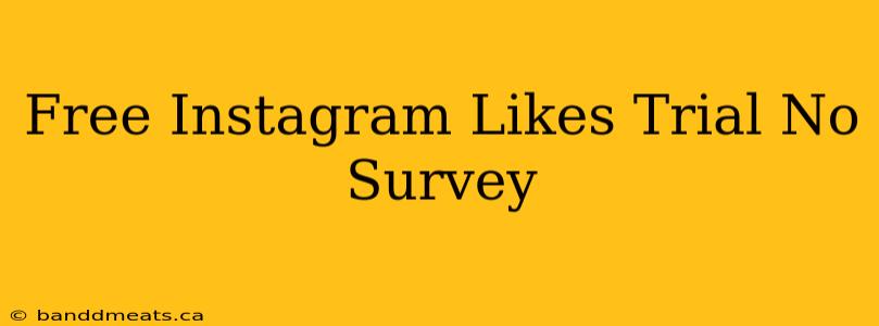 Free Instagram Likes Trial No Survey