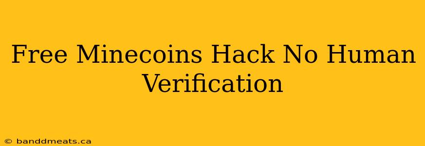 Free Minecoins Hack No Human Verification