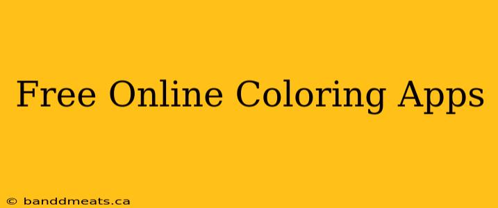 Free Online Coloring Apps