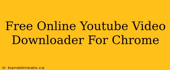 Free Online Youtube Video Downloader For Chrome