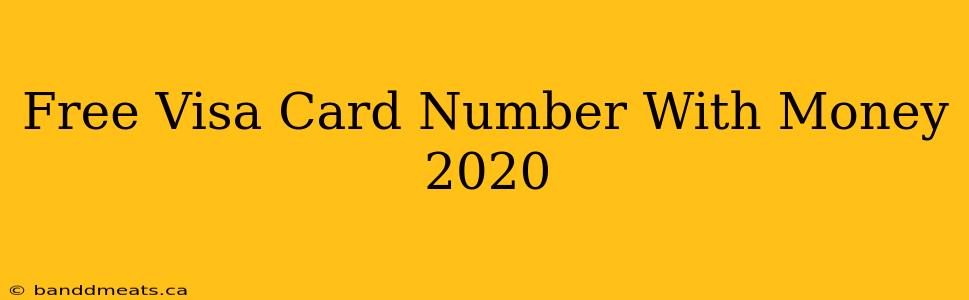 Free Visa Card Number With Money 2020