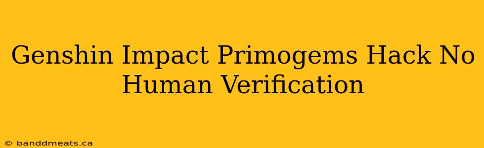 Genshin Impact Primogems Hack No Human Verification