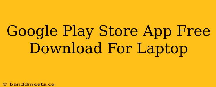 Google Play Store App Free Download For Laptop