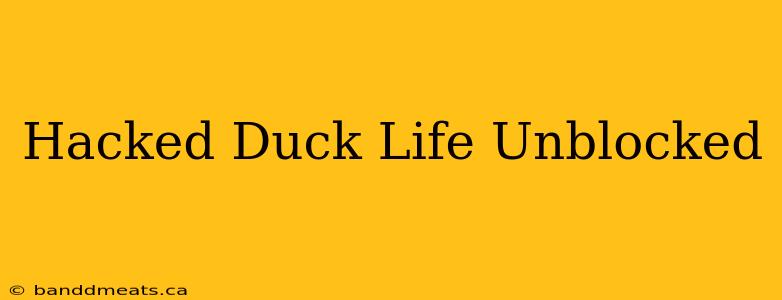 Hacked Duck Life Unblocked