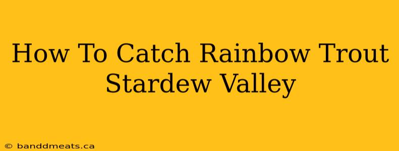 How To Catch Rainbow Trout Stardew Valley