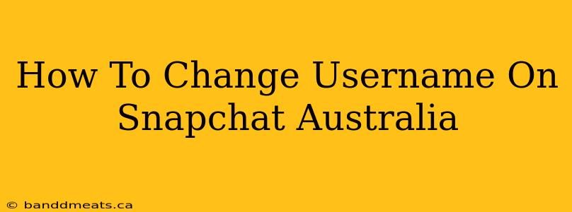 How To Change Username On Snapchat Australia