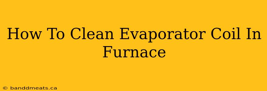 How To Clean Evaporator Coil In Furnace