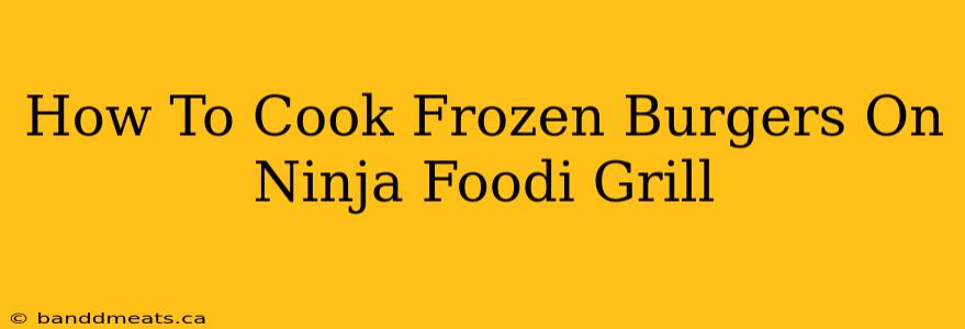 How To Cook Frozen Burgers On Ninja Foodi Grill