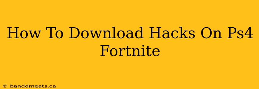 How To Download Hacks On Ps4 Fortnite