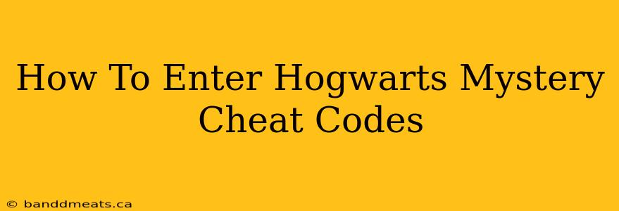 How To Enter Hogwarts Mystery Cheat Codes