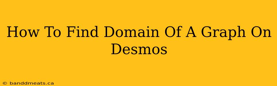 How To Find Domain Of A Graph On Desmos