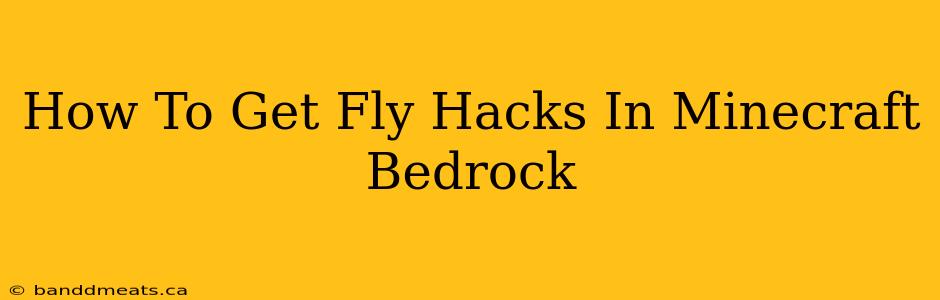 How To Get Fly Hacks In Minecraft Bedrock