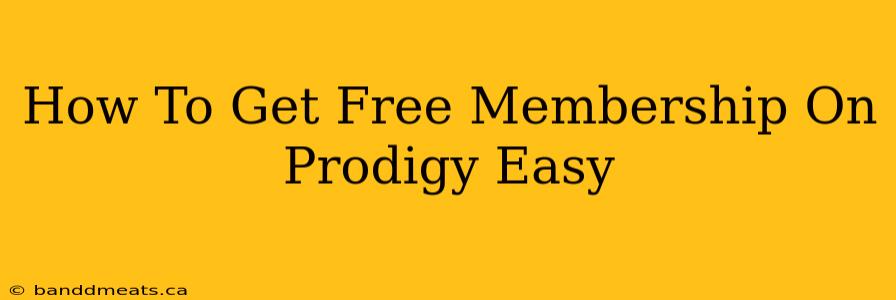 How To Get Free Membership On Prodigy Easy