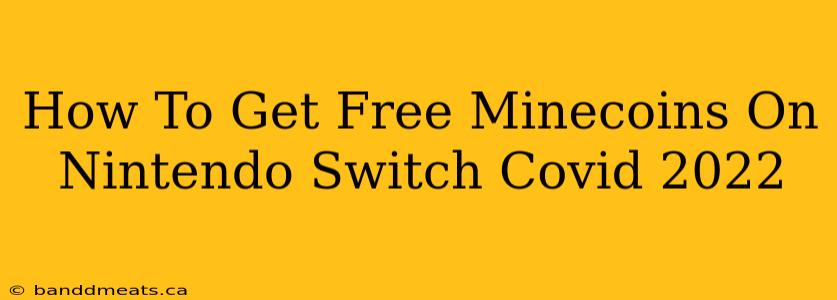 How To Get Free Minecoins On Nintendo Switch Covid 2022