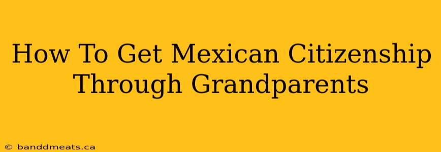 How To Get Mexican Citizenship Through Grandparents