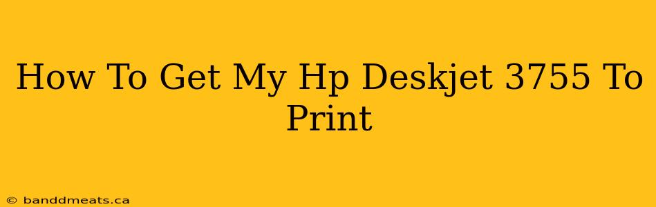 How To Get My Hp Deskjet 3755 To Print