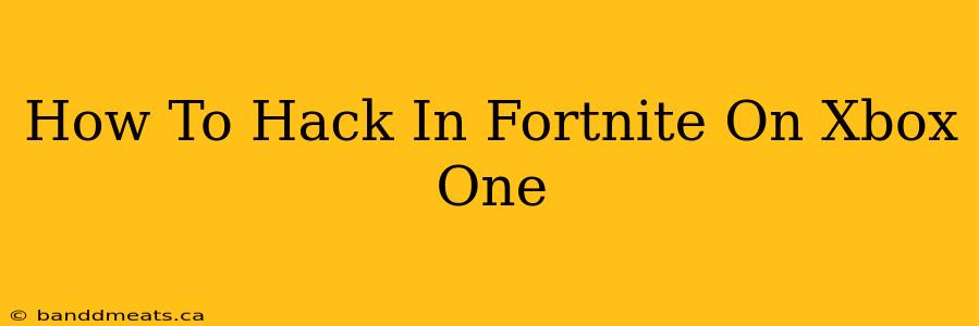 How To Hack In Fortnite On Xbox One