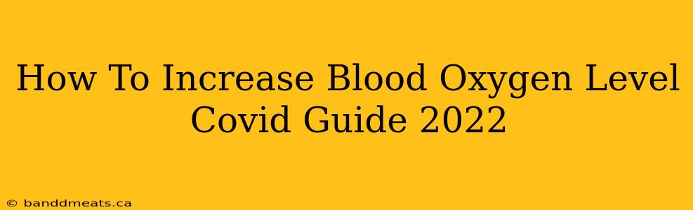 How To Increase Blood Oxygen Level Covid Guide 2022