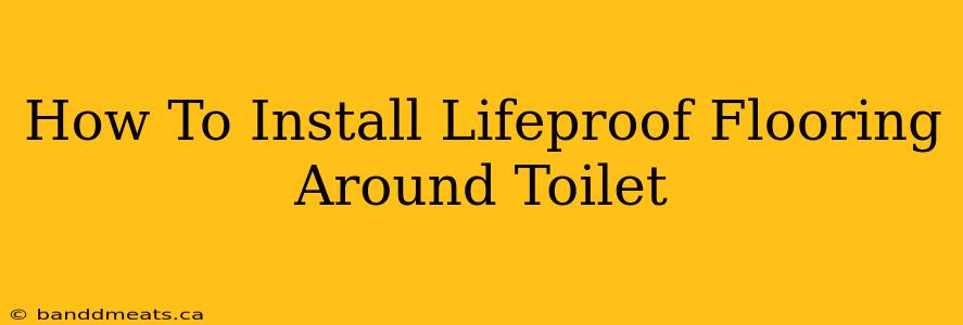 How To Install Lifeproof Flooring Around Toilet