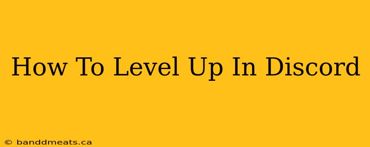 How To Level Up In Discord