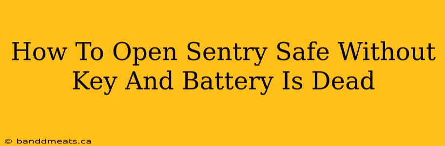 How To Open Sentry Safe Without Key And Battery Is Dead