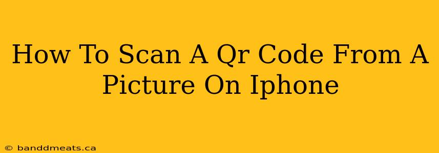 How To Scan A Qr Code From A Picture On Iphone