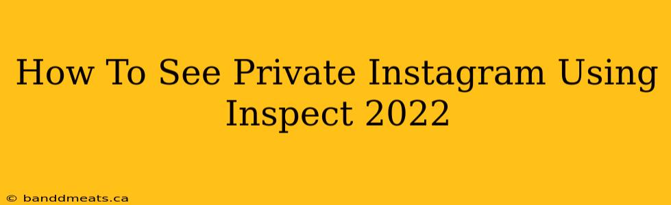 How To See Private Instagram Using Inspect 2022