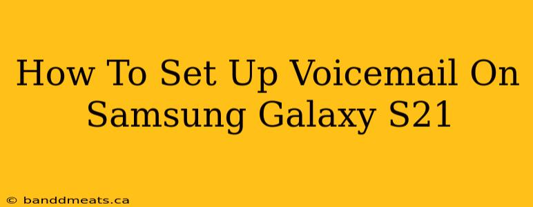 How To Set Up Voicemail On Samsung Galaxy S21