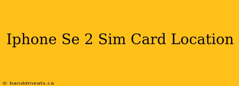 Iphone Se 2 Sim Card Location