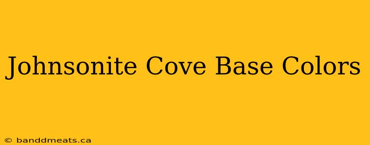 Johnsonite Cove Base Colors