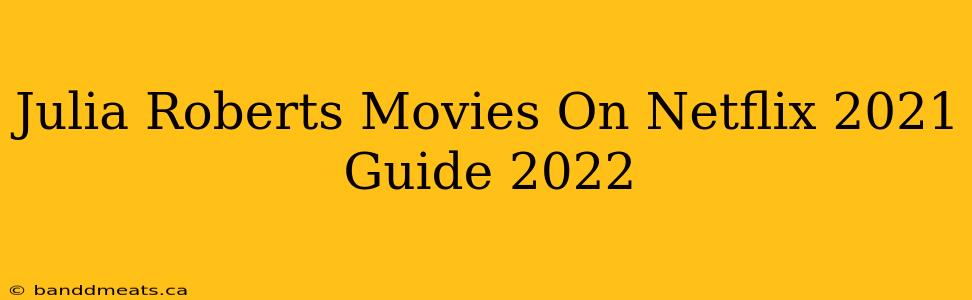 Julia Roberts Movies On Netflix 2021 Guide 2022