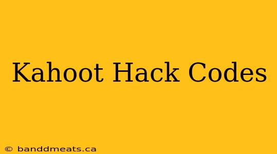 Kahoot Hack Codes