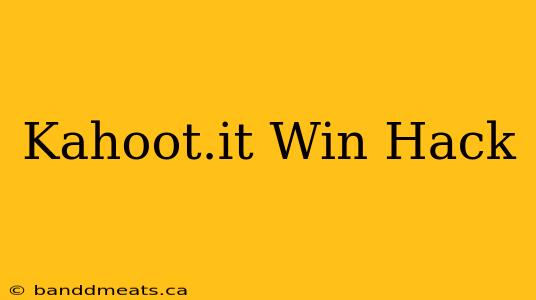 Kahoot.it Win Hack