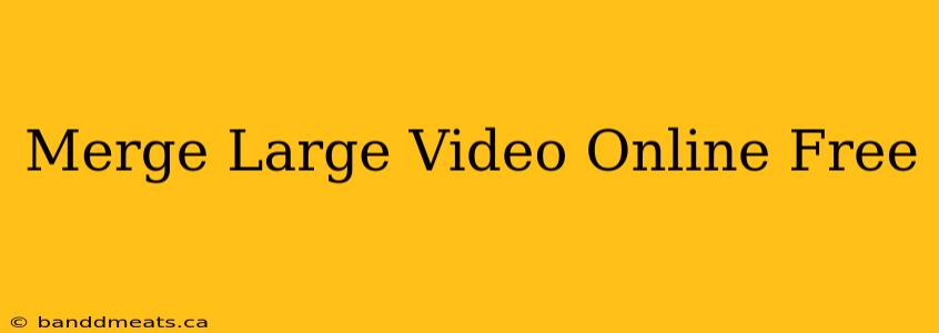 Merge Large Video Online Free